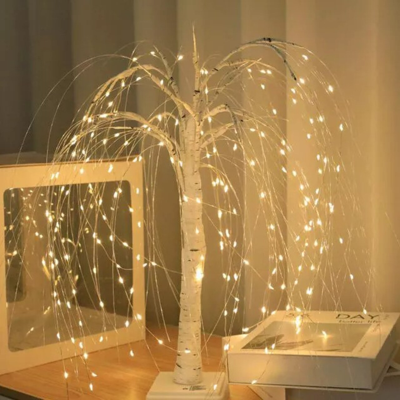 Battery Powered USB LED Fairy Tree Light Copper Wire Home Party Night Lamp Decor